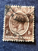 KENYA AND UGANDA  SG 76   1c Pale Brown FU - Kenya & Oeganda