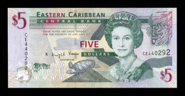 Estados Del Caribe East Caribbean 5 Dollars 2008 Pick 47 SC UNC - East Carribeans