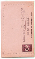 Cheval, Attelage, Kangourou, Australie, Carte-lettre Neuve - Mint Stamps