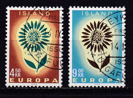 ICELAND, 1964, Used Stamp(s) , Europe CEPT, Michel Nr(s).  385-386, Scannr. 22323 - Gebraucht