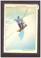 FORMAT 10x15cm - COUPLE A SKI - SPORTS D'HIVER - PAR SAMIVEL - TB - Samivel