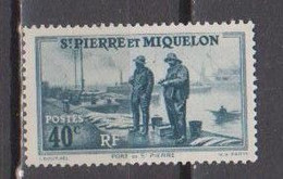 SAINT PIERRE ET MIQUELON            N° YVERT  : 196 NEUF AVEC CHARNIERES  ( CHARN 02/41 ) - Unused Stamps
