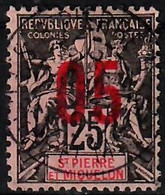 1912 Allégorie Surchargé  05 Sur 25 C. YT 98 / Sc 114 / Mi 94I Oblitéré / Used / Gestempelt [mu] - Used Stamps