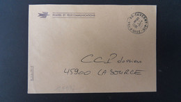 LETTRE P ET T OBL.6-5 1981 95 TAVERNY AIR VAL D'OISE - Posta Aerea Militare