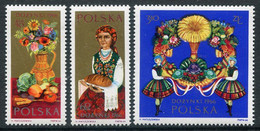 POLAND 1966 Harvest Festival MNH / **.  Michel 1693-95 - Ongebruikt