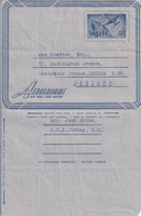 CANADA 1957 AEROGRAMME TO ENGLAND. - Covers & Documents