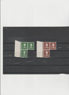 Irlanda Stato Indipendente  1943 (Yvert)  97/98** In Blocco Di Tre A.d.f. "Centenaire De La Decouverte Des Quaternions" - Unused Stamps