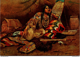 Montana Helena "Keoma No 3" Indian Maiden By Charles Russell Displayed At Montana Historical Society - Helena