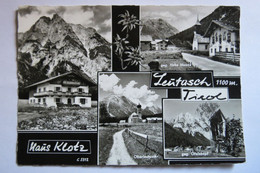 (12/2/91) AK "Leutasch" Tirol, Haus Klotz, Mehrbildkarte Mit 4 Ansichten - Leutasch