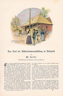 A102 1207 Hecht / Schlegel Budapest Millenniumsausstellung Artikel / Bilder 1896 !! - Museums & Exhibitions