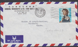 1964. HONG KONG $ 1,30 Elizabeth On AIR MAIL Cover To Sweden Cancelled HONG KONG 10 OCT 1964. (Michel 206) - JF426658 - Storia Postale