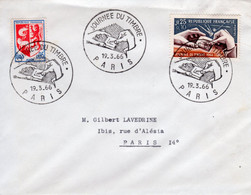 JOURNEE DU TIMBRE - PARIS 19.3.66 - Gedenkstempel