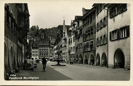 Austria, FELDKIRCH, Marktplatz, Cars (1950s) RPPC Postcard - Feldkirch