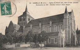 CHEMILLE. -  Eglise Saint-Pierre Restaurée En 1907 - Clocher Roman à Deux étages - Chemille