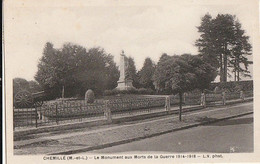 CHEMILLE. -  Le Monument Aux Morts De La Guerre 1914-1918 - Chemille