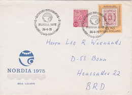 NORDIA 1975 - Helsinki - Helsingfors 26-4-75 Sent To Bonn / Germany - Lettres & Documents