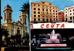 CEUTA - Catedral, Correos, Fuente Luminosa - Ceuta