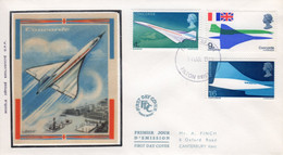 ROYAUME UNI - Enveloppe FDC En 1969 - Concorde - 1952-1971 Em. Prédécimales