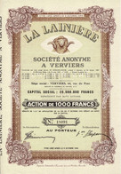 Titre De 1945 - La Lainière Société Anonyme à Verviers - - Textiel