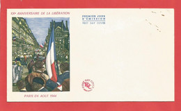 Enveloppe Premier Jour XXèm Anniversaire De La Libération De Paris En Aout 1944  Voir Photo - Storia Postale