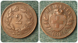 M_p> Svizzera 2 Rappen 1914 Rame - 2 Centimes / Rappen