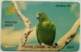 Jamaica Cable And Wireless  J$100   4JAMA  " Amazona Agilis " - Jamaica