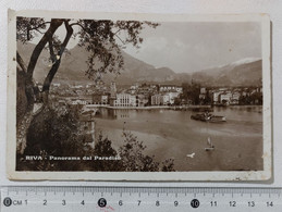 I120486 Cartolina - Trento - Riva Del Garda - Panorama Dal Paradiso - VG 1933 - Trento