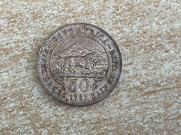 1937 British East Africa Silver 50 Cents/1/2 Shilling Coin VF/EF - British Colony