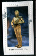 VEREINIGTE STAATEN ETATS UNIS USA 2021 STAR WARS DROIDS: C-3PO F USED ON PAPER SC 5579 MI 5812 YT 5421 - Oblitérés