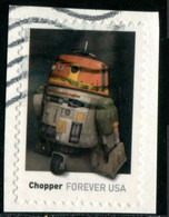 VEREINIGTE STAATEN ETATS UNIS USA 2021 STAR WARS DROIDS: CHOPPER F USED ON PAPER SC 5582 MI 5815 YT 5424 - Oblitérés