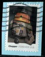 VEREINIGTE STAATEN ETATS UNIS USA 2021 STAR WARS DROIDS: CHOPPER F USED ON PAPER SC 5582 MI 5815 YT 5424 - Oblitérés