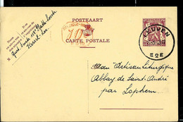 Entier Carte Postale N° 119.II.NF M1 P 010 Obl. LEUVEN - E2E -  21/03/43 - Poste Rurale