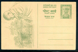 Inde - Entier Postal Avec Illustration De Gandhi  Non Circulé - A 42 - Postales