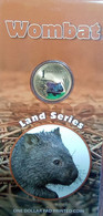 Australia - 2008 - Land Series - Wombat - 1 Dollar Colour Uncirculated Bronze Coin - Sets Sin Usar &  Sets De Prueba