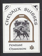 Etiquette De Vin Fendant  -  Chevaux Suisses  -  Sport Equestre - Cavalli