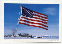 AK 072482 USA - Oregon - Amerikanische Flagge Im Winterlichen Oregon - Altri & Non Classificati