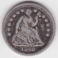 UNITED STATES, 1/2 Dime 1840O - Half Dimes (Demi Dimes)