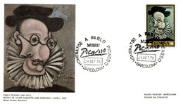 Pablo PICASSO - Cover Busta FDC - "Retrat De Jaume Sabartés Amb Gorguera" - P011 - Picasso