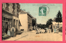 SAINT AIGNAN COUPTRAIN, Une Rue, Animée, Enfants, Colorisée, Commerces, 53 Mayenne, TBE - Couptrain