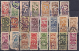 F-EX29509 BRAZIL BRASIL FEDERAL LOCAL REVENUE STAMPS LOT ALL DIFERENT. SAO PAULO. - Postage Due