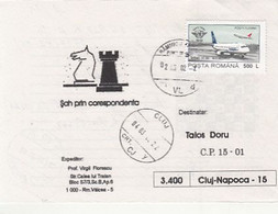 CORRESPONDENCE CHEES SPECIAL POSTCARD, PLANE STAMP, 2002, ROMANIA - Brieven En Documenten