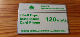 Phonecard United Kingdom 305E Shell Expro - Boorplatformen