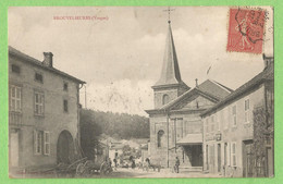 A191  CPA  BROUVELIEURES (Vosges) L'Eglise  -  Animation  - Cliché Voinet Bruyères  +++++ - Brouvelieures