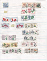 Timbre/Stamp (122355) Canada Mélangé/mixed Oblitéré Variétés Et Curiosités - Abarten Und Kuriositäten