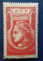 France  RADIODIFFUSION 1936 , Rouge , Neuf * MH TB Cote 40 Euros - Radio-uitzending