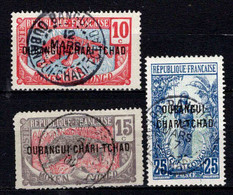 Oubangui Chari - 1915  - N° 5/6/8 - Oblit - Used - Used Stamps