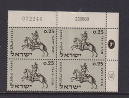 ISRAEL - 1960 Taviv Stamp Exhibition 25a Block Of 4  Never Hinged Mint - Nuevos (sin Tab)