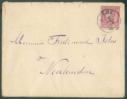 N°46 - 10 Cent. Obl. Sc LIEGE Sur Enveloppe  Du 29 Mai 1888 Vers Neerlanden - 19910 - 1884-1891 Leopold II