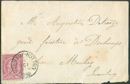 N°46 - 10 Cent. Obl. Sc MELREUX-HOTTON Sur Lettre Du 18 Octobre 1892 Vers Manhay Dochamps - 19916 - 1884-1891 Leopold II