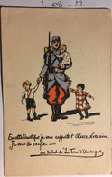 CPA Illustration G.DORIVAL Soldat En Attendant Que Je Vous Rapporte L'Alsace Et La Lorraine Publicité Mutuelle De Paris - Dorival